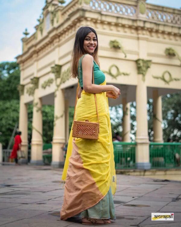 Khadi  pure Cotton  2D Saree - Image 50