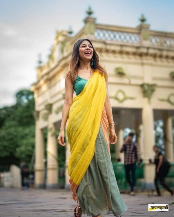 Khadi  pure Cotton  2D Saree - Image 2