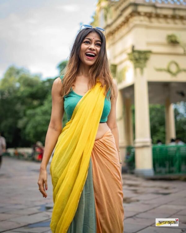Khadi  pure Cotton  2D Saree - Image 4