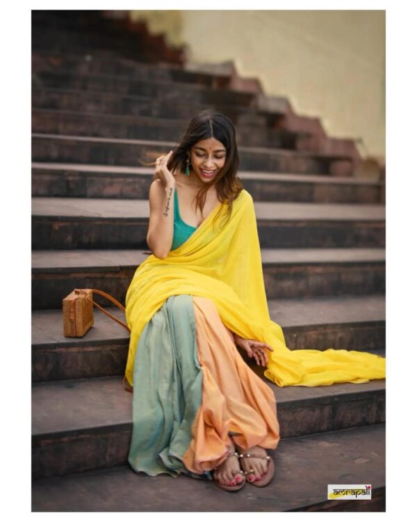 Khadi  pure Cotton  2D Saree - Image 7