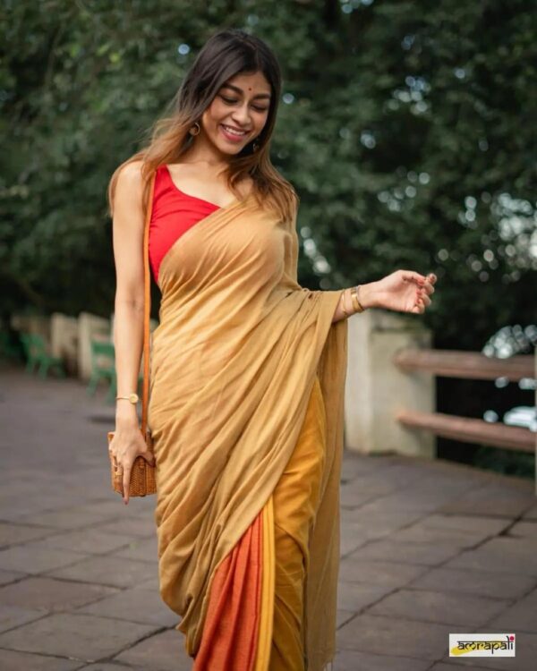 Khadi  pure Cotton  2D Saree - Image 15