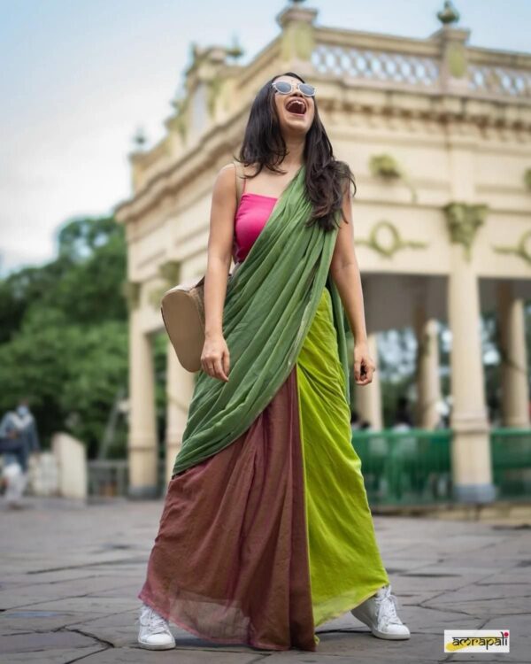 Khadi  pure Cotton  2D Saree - Image 30