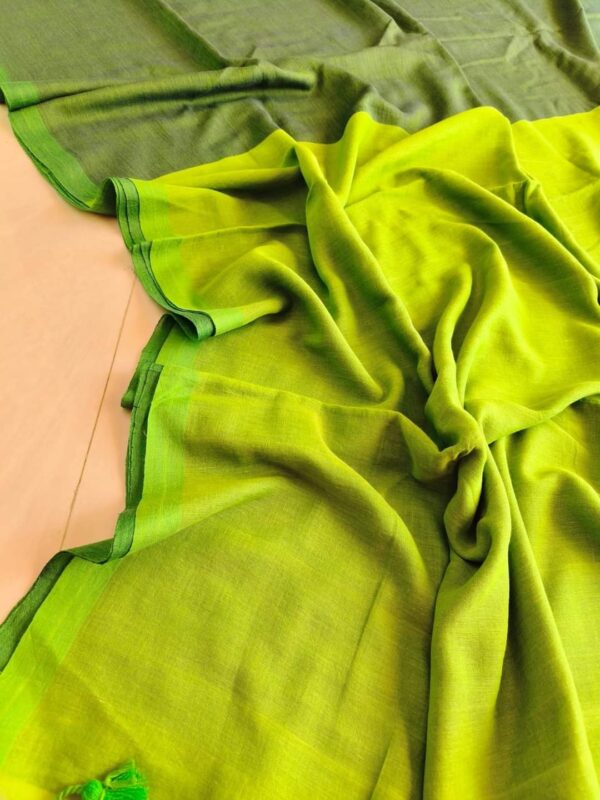 Khadi  pure Cotton  2D Saree - Image 44