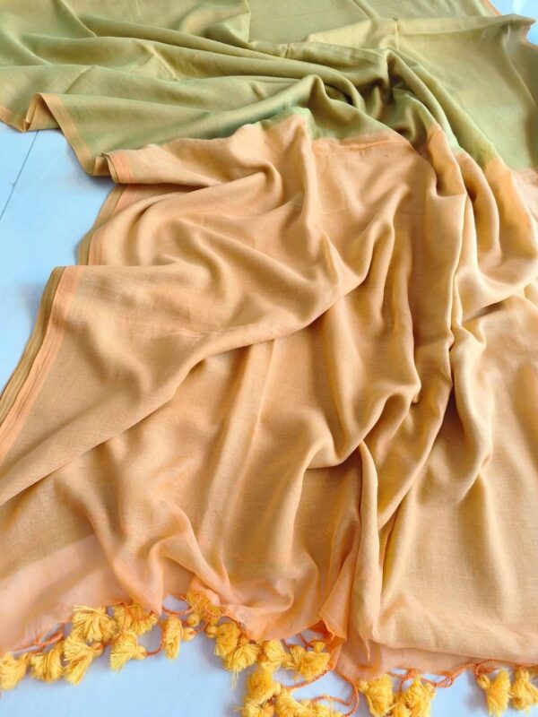 Khadi  pure Cotton  2D Saree - Image 45