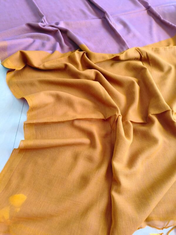 Khadi  pure Cotton  2D Saree - Image 49