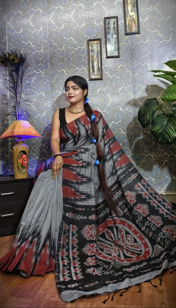 Slab khadi paint saree - Image 17