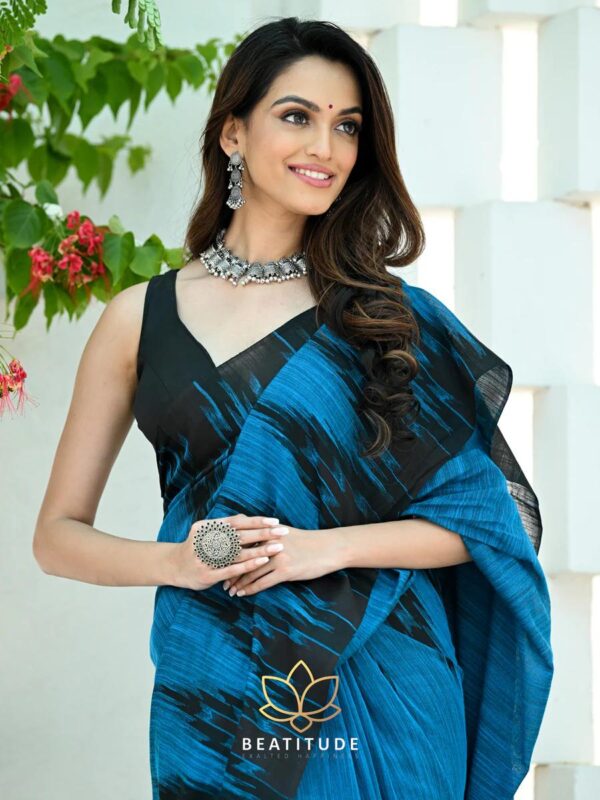 Slab khadi paint saree - Image 18
