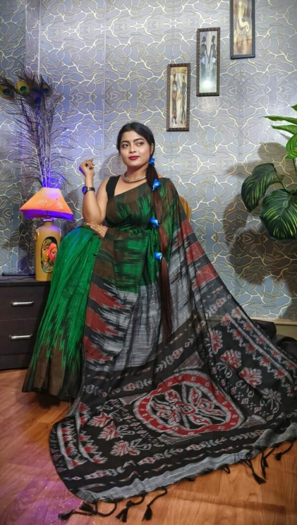 Slab khadi paint saree - Image 20