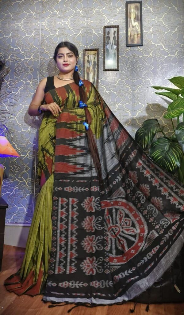Slab khadi paint saree - Image 22
