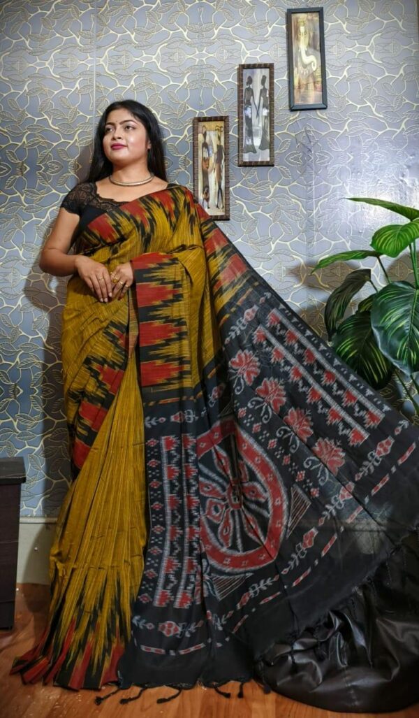 Slab khadi paint saree - Image 23