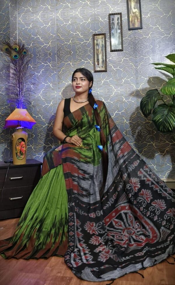 Slab khadi paint saree - Image 25