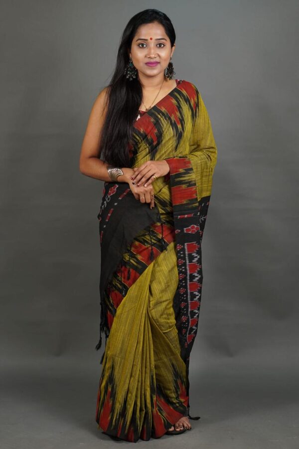 Slab khadi paint saree - Image 28