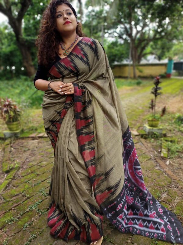 Slab khadi paint saree - Image 36