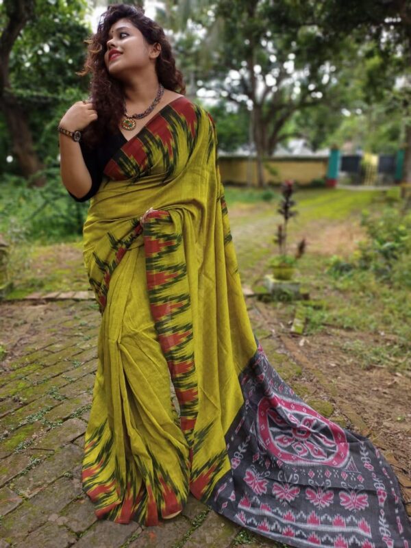 Slab khadi paint saree - Image 38