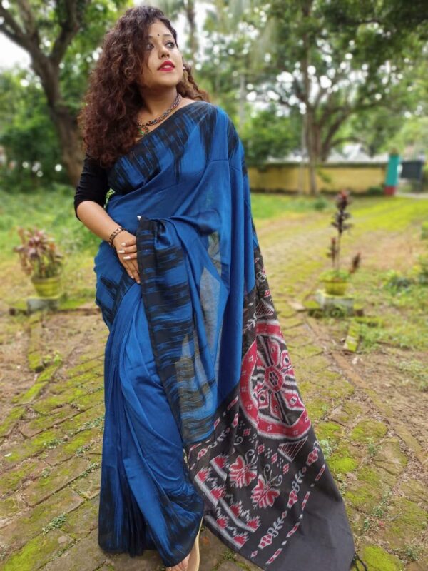 Slab khadi paint saree - Image 39