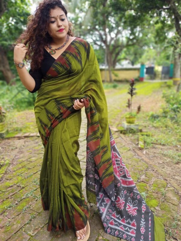 Slab khadi paint saree - Image 40