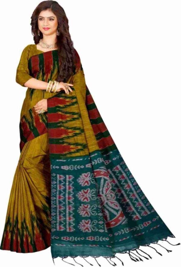 Slab khadi paint saree - Image 2