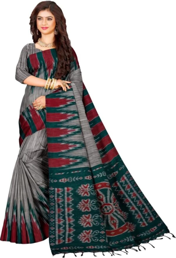 Slab khadi paint saree - Image 3