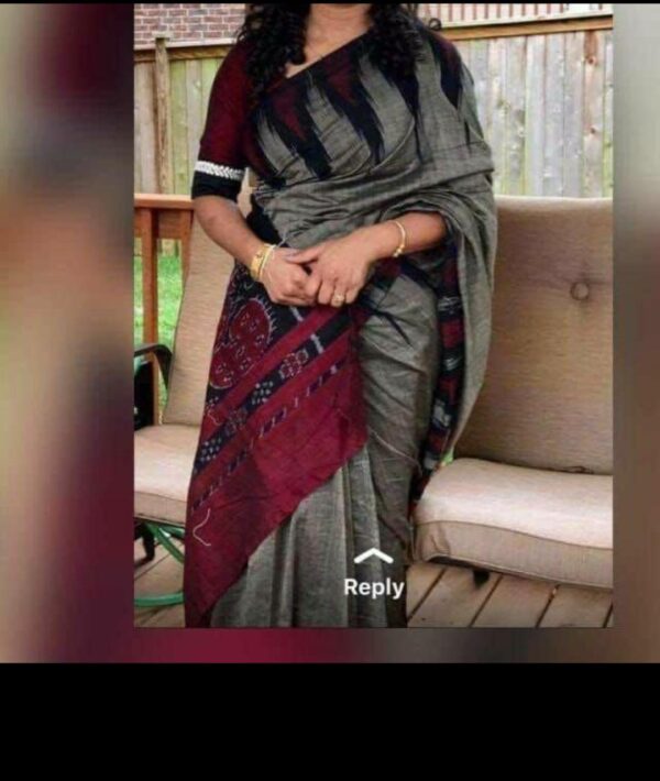 Slab khadi paint saree - Image 6
