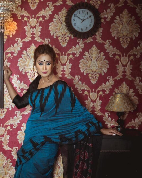 Slab khadi paint saree - Image 11