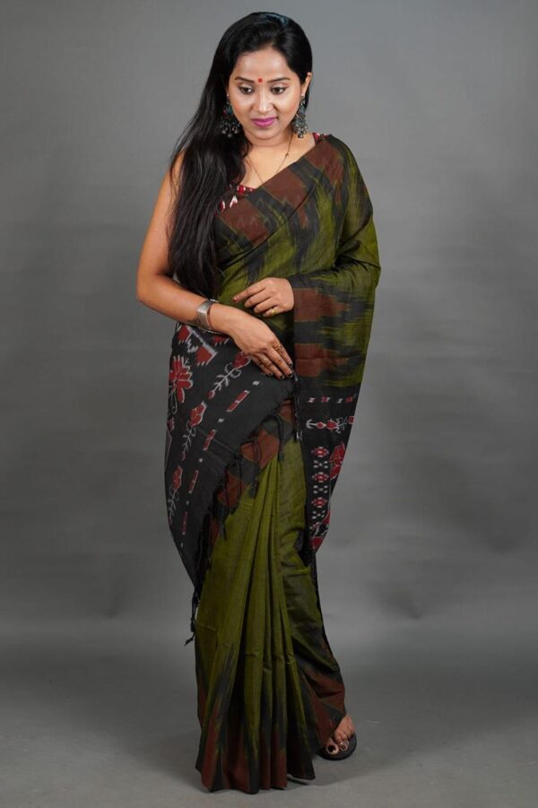 Slab khadi paint saree - Image 12